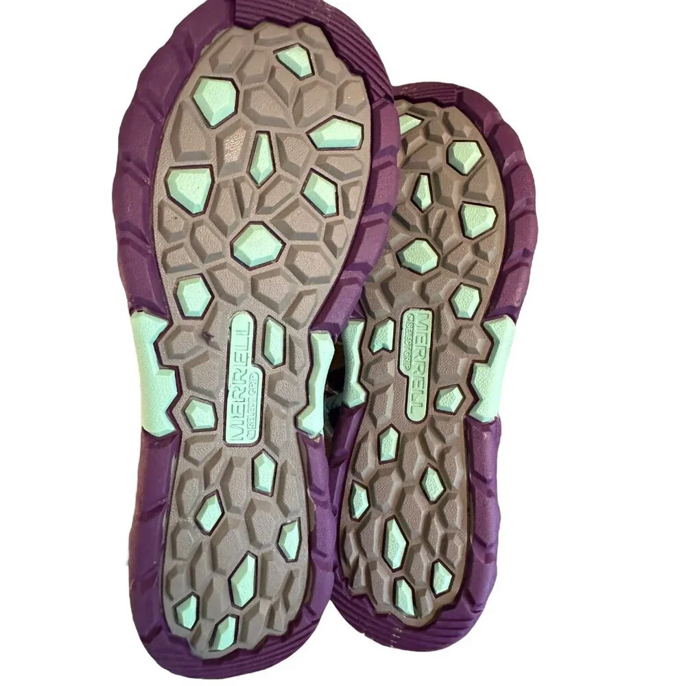 Merrell Hydro Hiker Sandals Youth Sz 6‎ 37 Purple Outdoor Hiking Shoes Water NEW